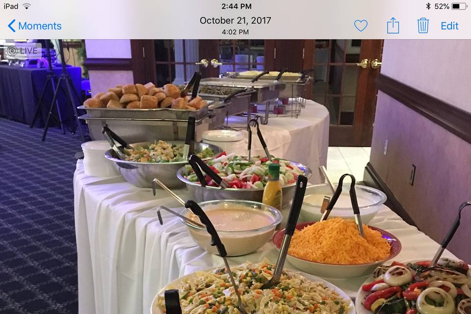 Outside Caterers Allowed