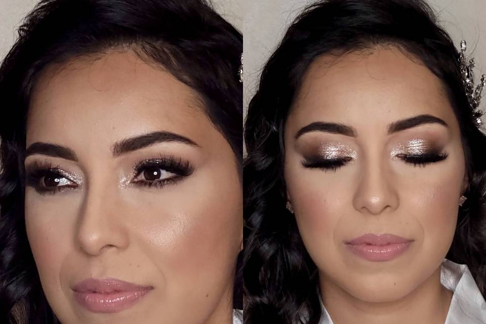 Soft Smokey Makeup + Hair