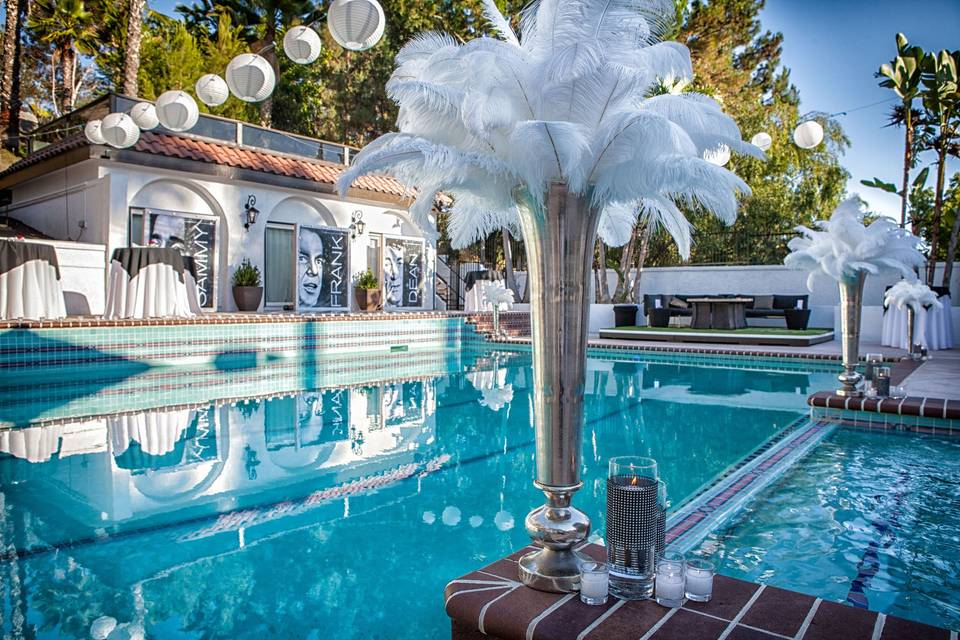 Pool party reception