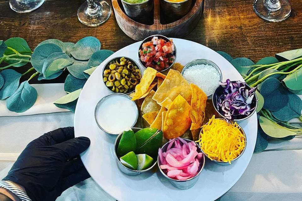 Taco Bar Condiments for Couple
