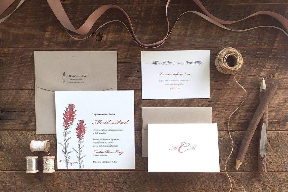 Wildflower Invitation Suite