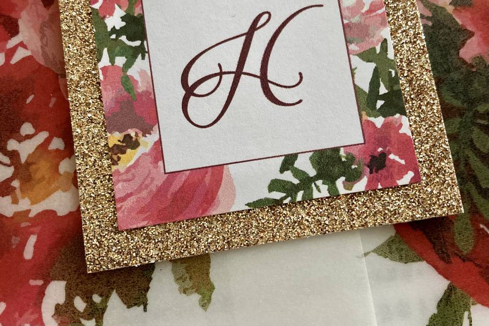 Monogram with Bold Colors