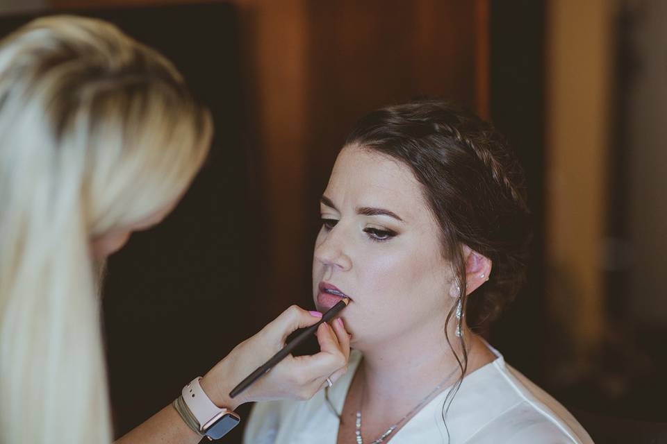 Bride Makeup Getting Ready
