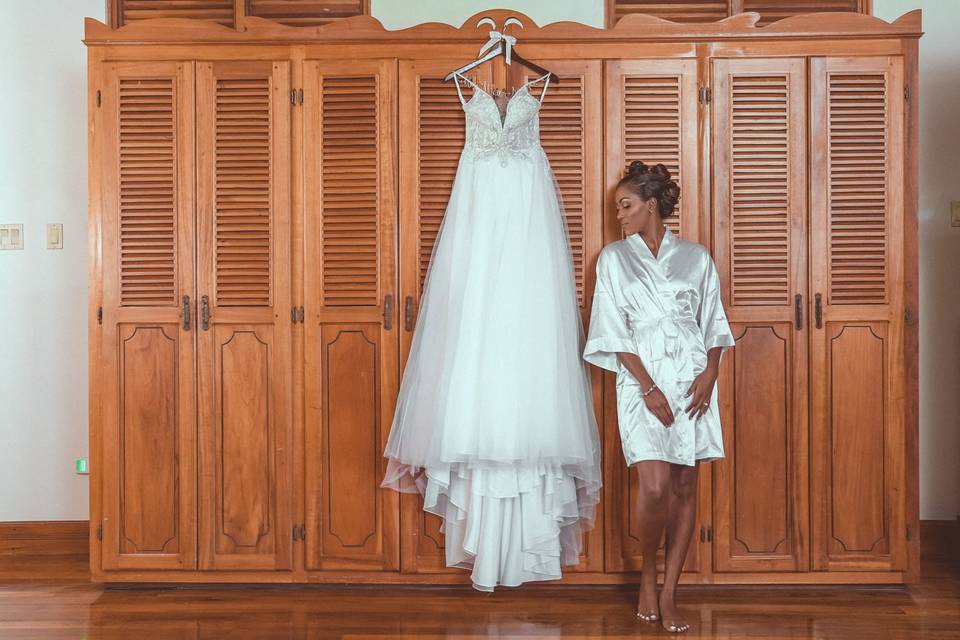 A Bride & Her Dress