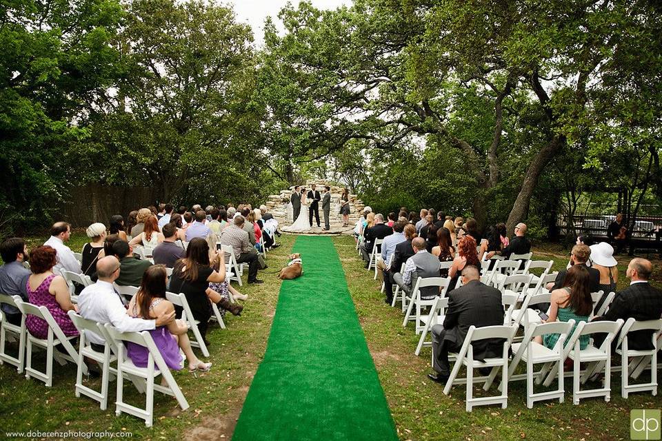 Outdoor wedding venue