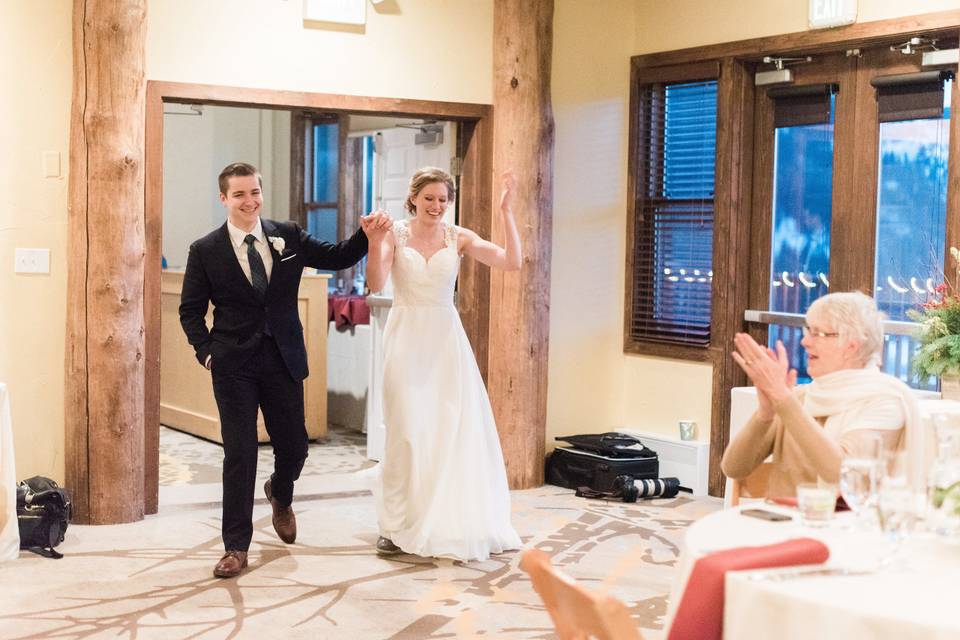 Entrance of the newlyweds