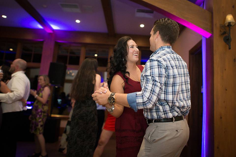 Slow dance at the reception