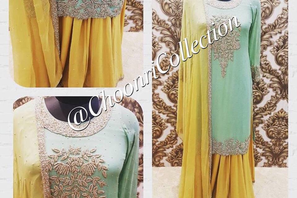 Sharara Hand Embroided