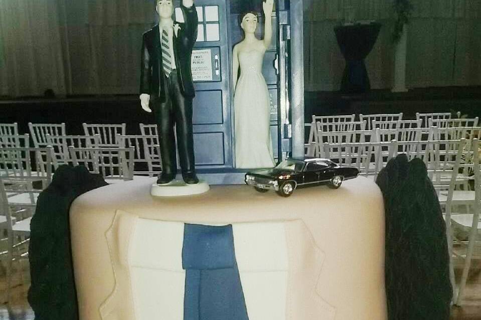 Non conventional  Wedding Cake