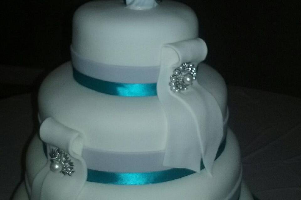 4 Tiered Round Fondant.