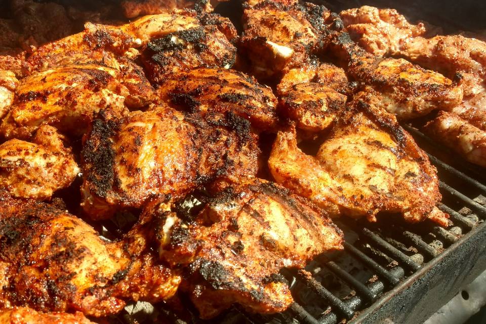Spicy Cajun grilled chicken