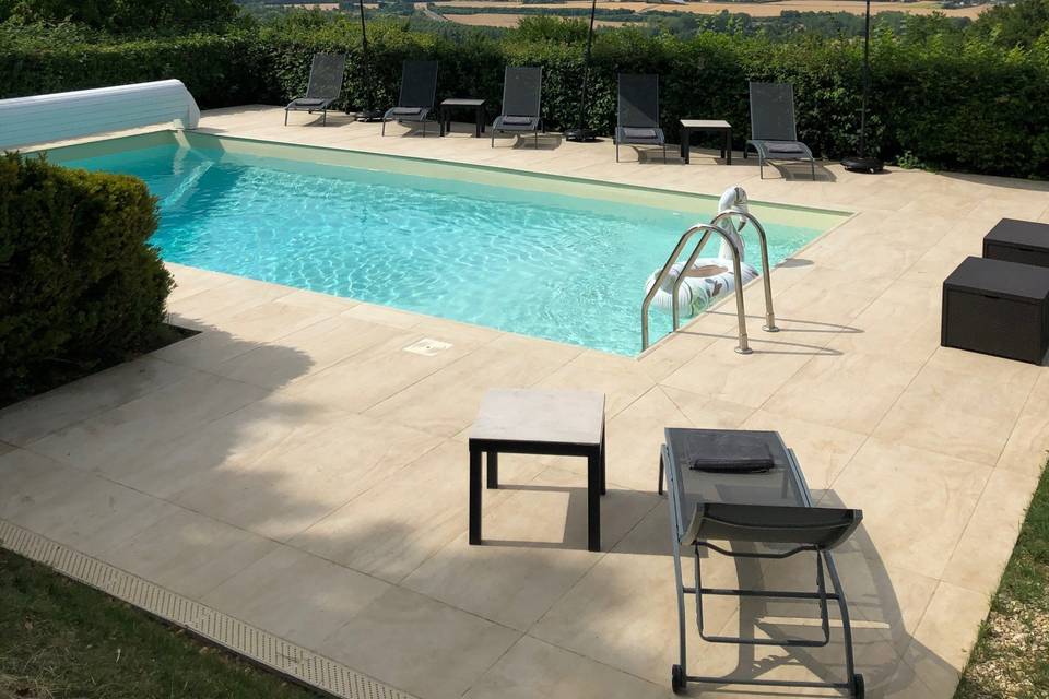 Pool overlooking the valley