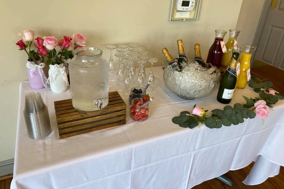 Delicious mimosa station