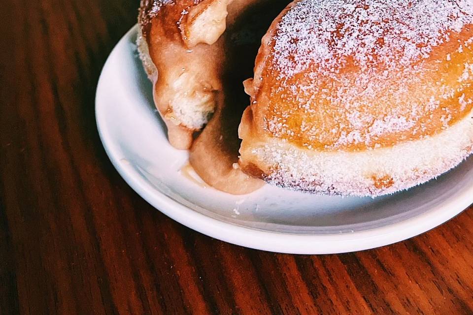 Orange creamsicle doughnut