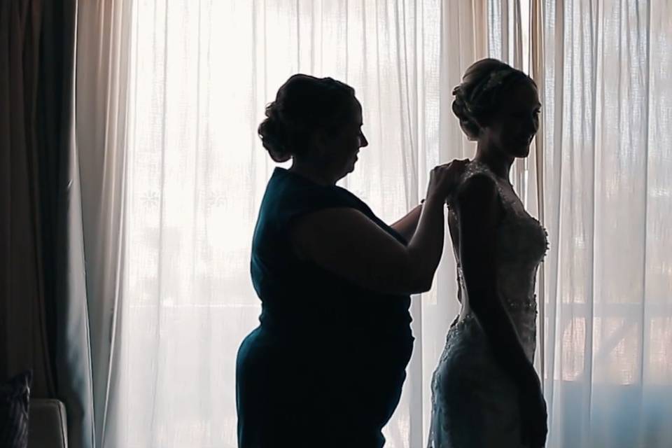 Mom and bride