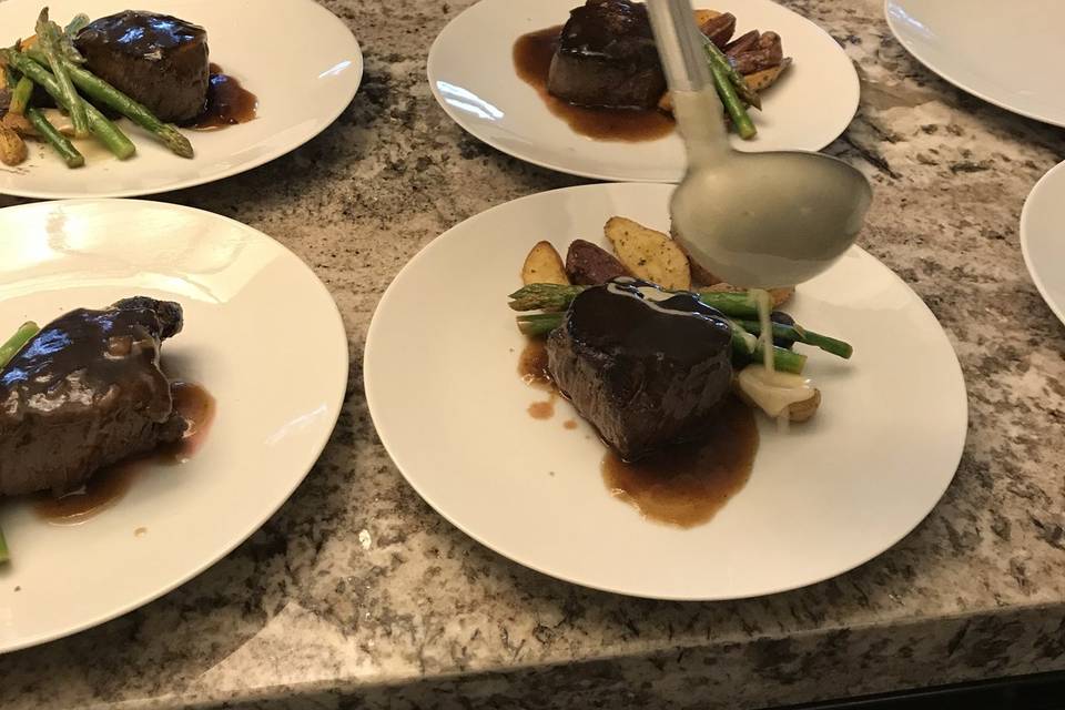 Filet Mignon Plating