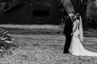 Couple in front of Barn