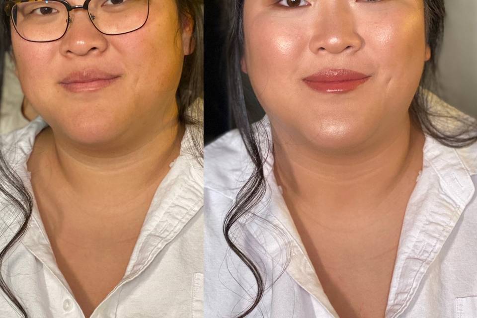 Air Brush makeup on Bride