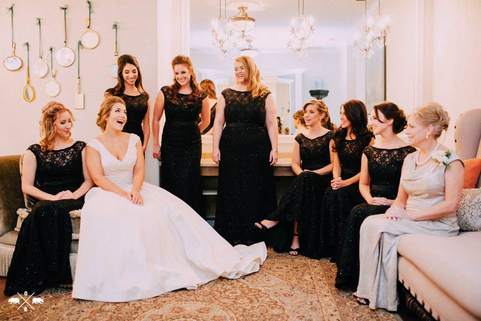 Bridal Party in Bridal Suit