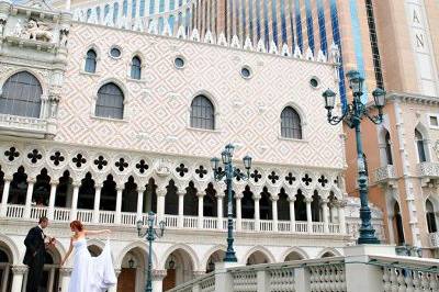 Diana and Emiliano Bianchini wedding. The Venetian Hotel, Las Vegas. Hair and Make Up by Shy Yeary.