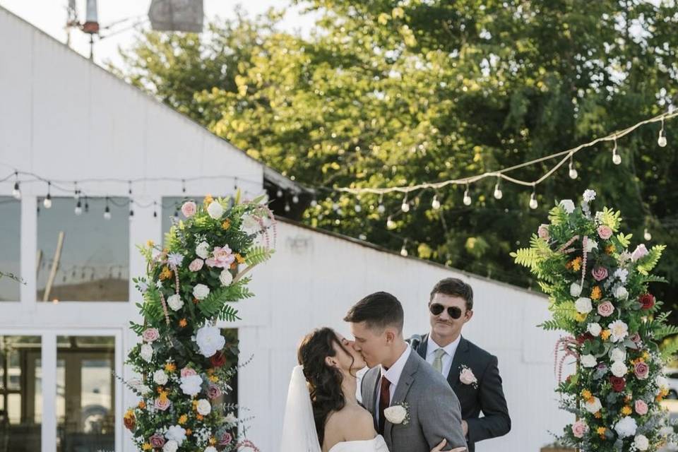 Kiss the Bride-Outside Patio