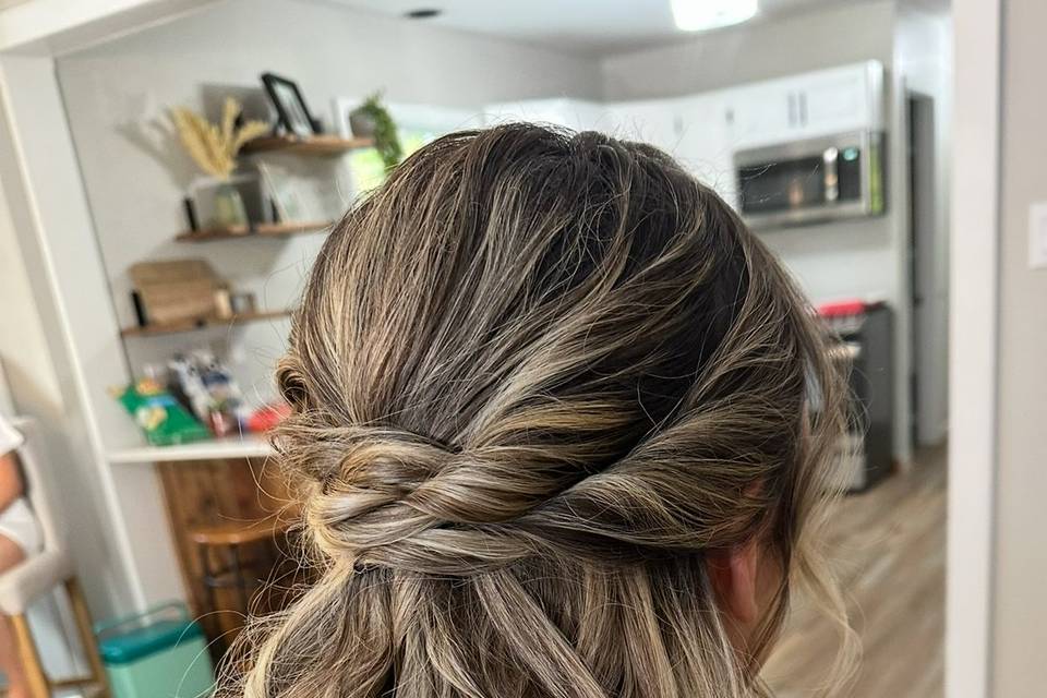 Half up half down