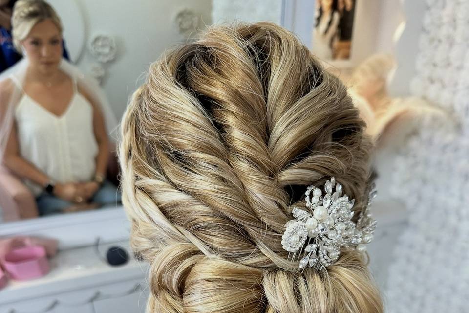 Textured updo