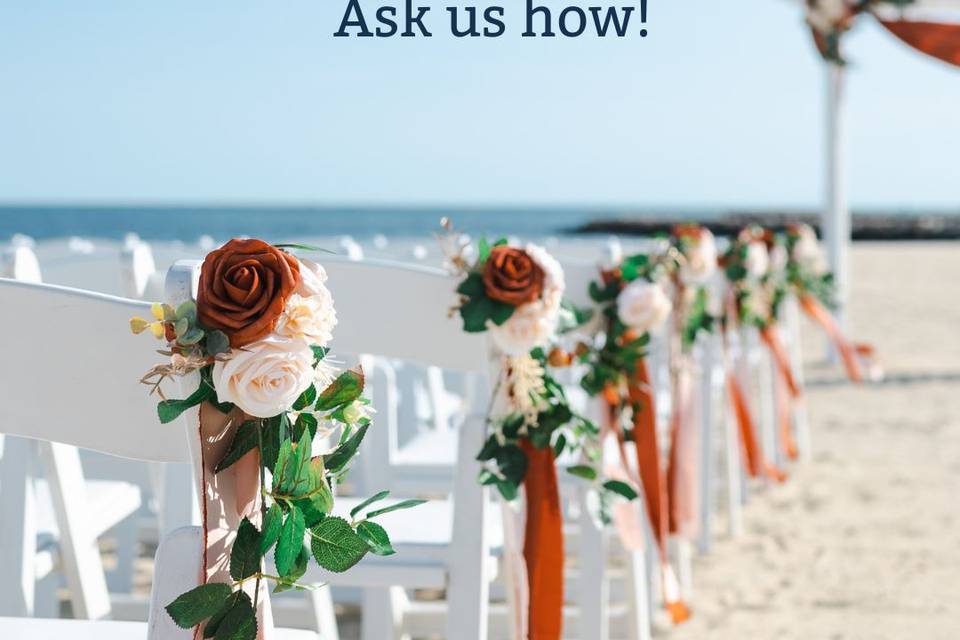 Red jacket beach resort wedding 2025