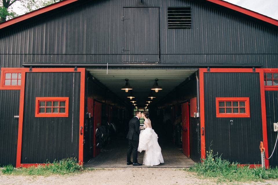 Barn on property