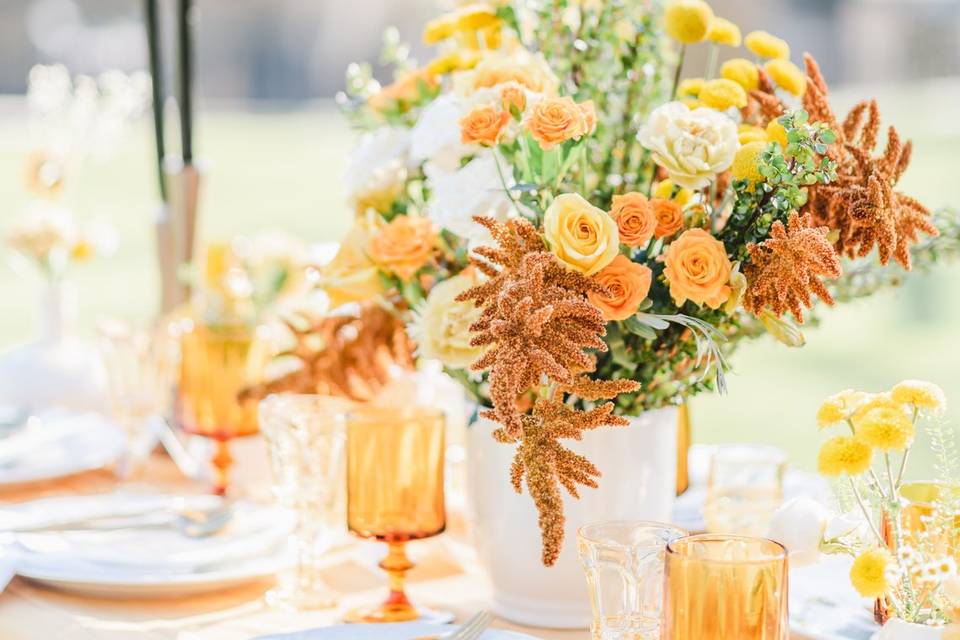 Mustard Theme Wedding Decor