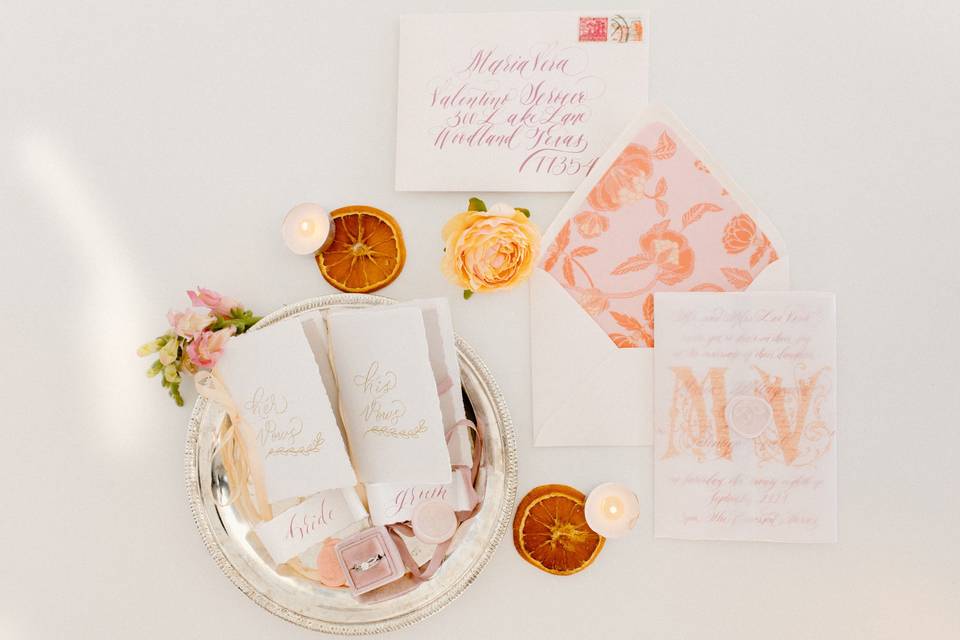 Invitation Suite & Vow Books