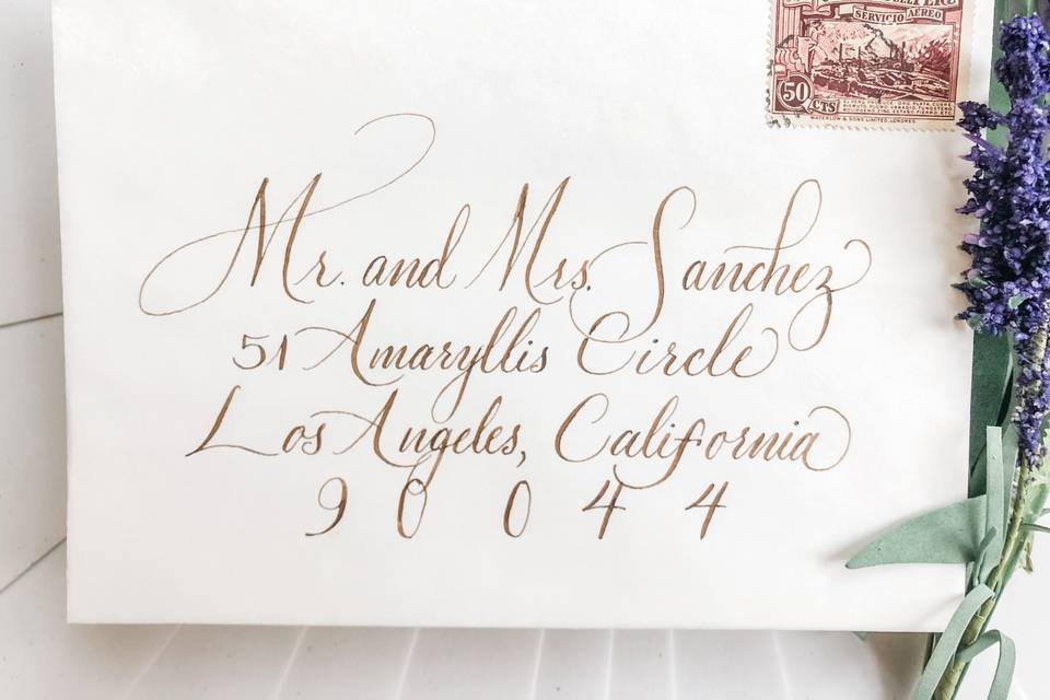 Juliette script in walnut ink