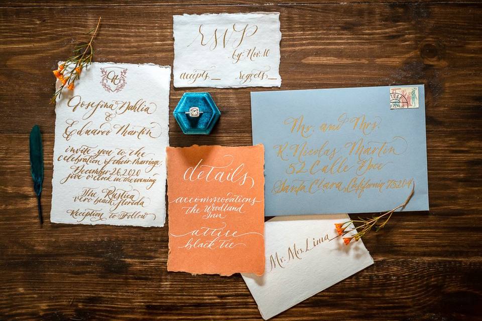 Boho Modern Invitation Suite