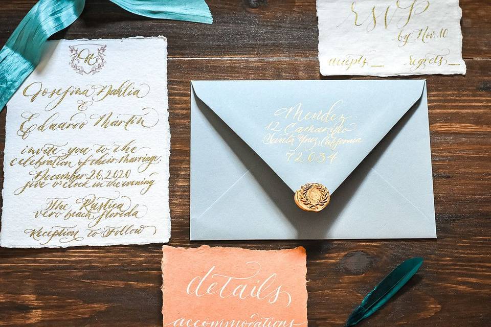 Terracotta Teal Wedding Suite