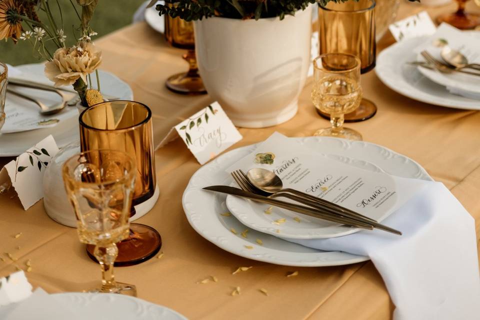 Mustard Theme Wedding Decor