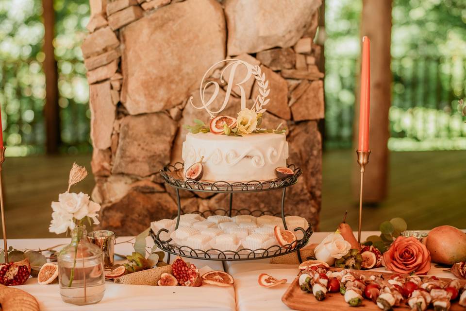 Boho wedding cake