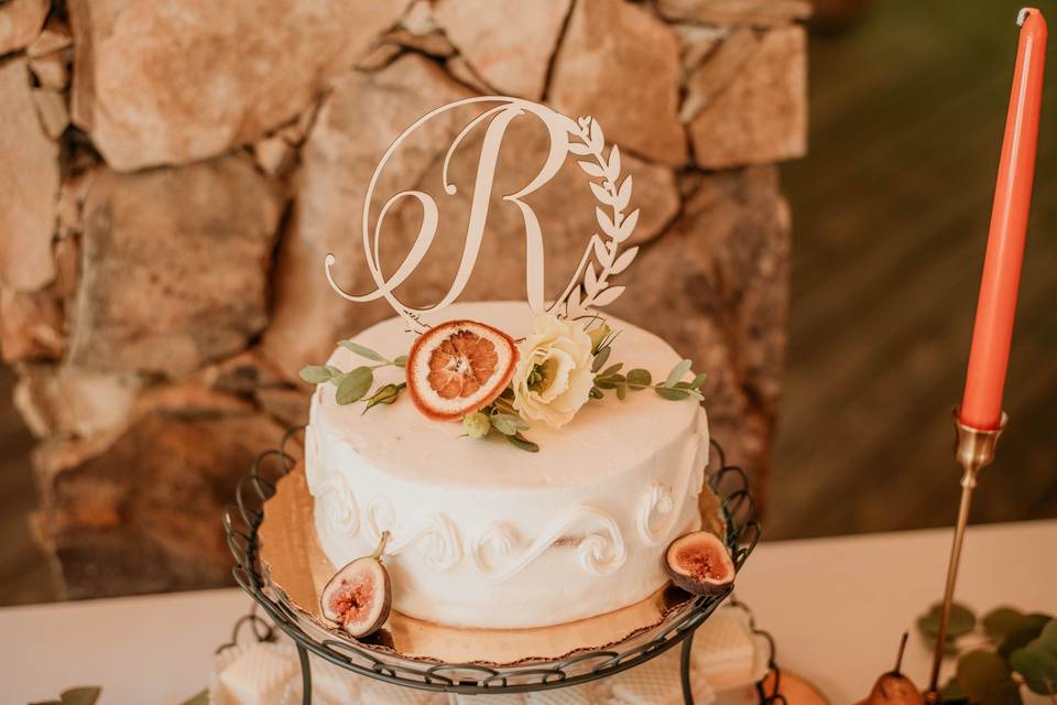 Boho wedding cake