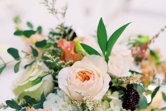 White Juliet Rose Bouquet