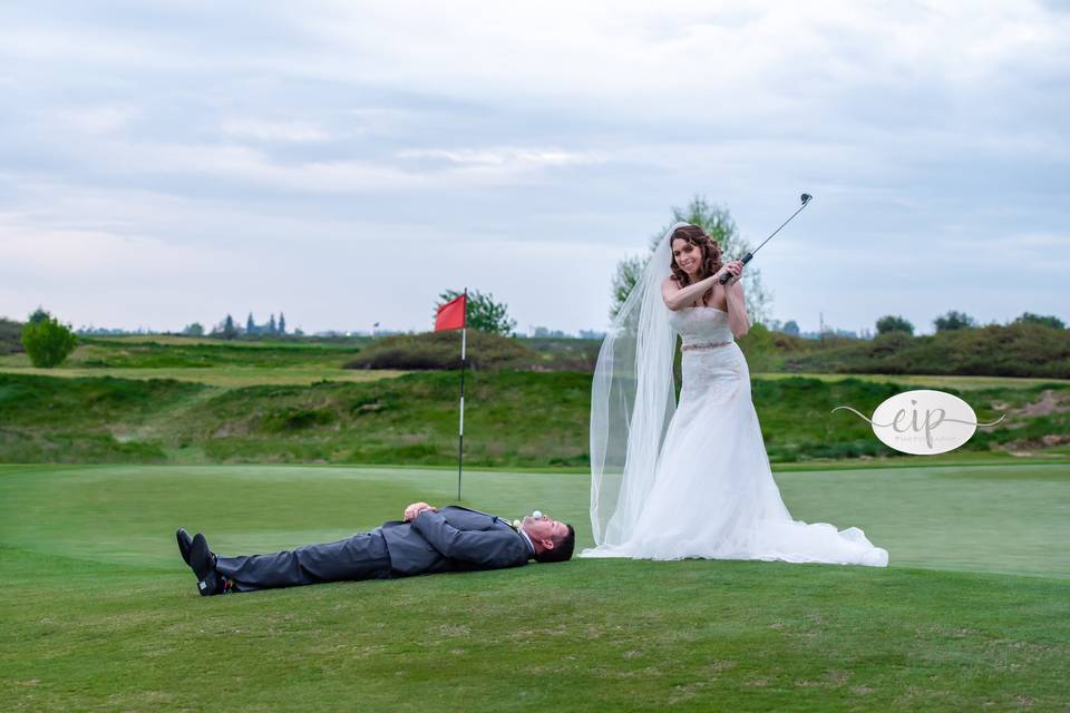 Golf wedding photographer