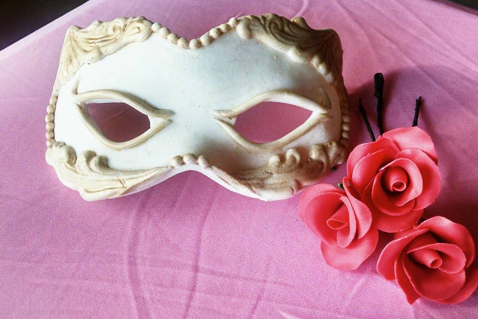 Venetian Mask made with gumpaste.