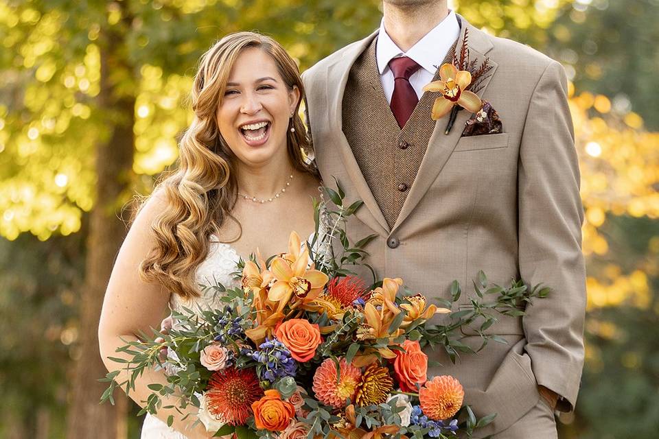 Fall bridal bouquet