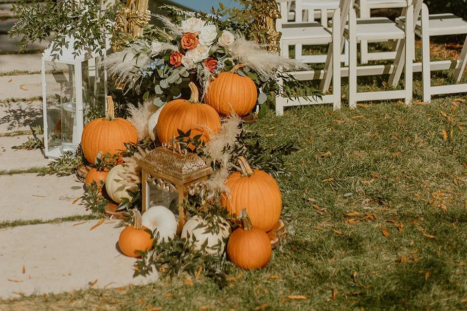 Fall Welcome Sign Florals