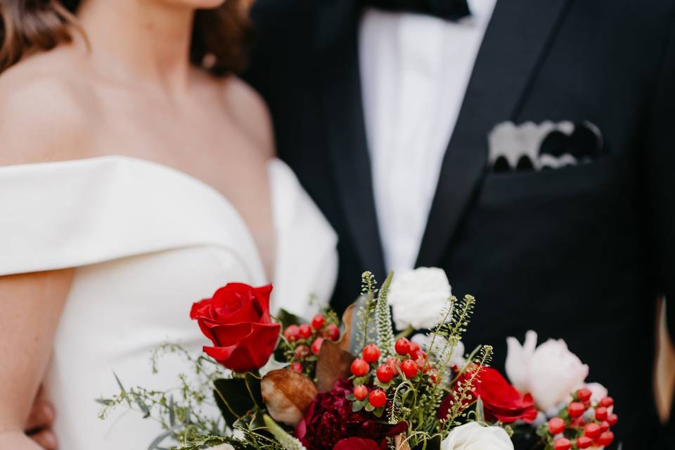 Winter red bouquet