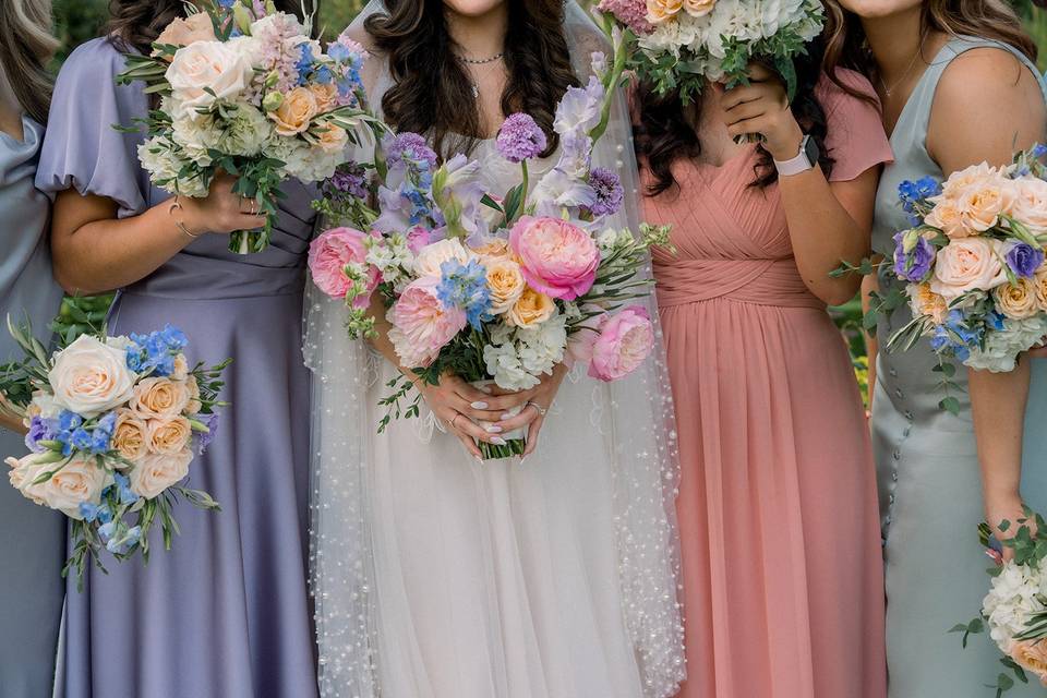 Colorful bouquets