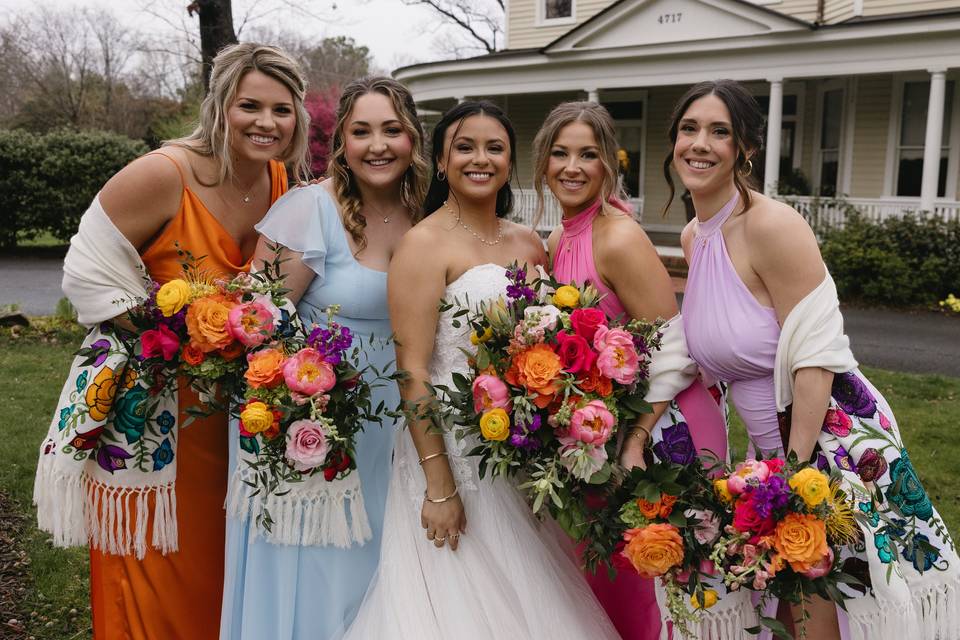 Colorful bouquets