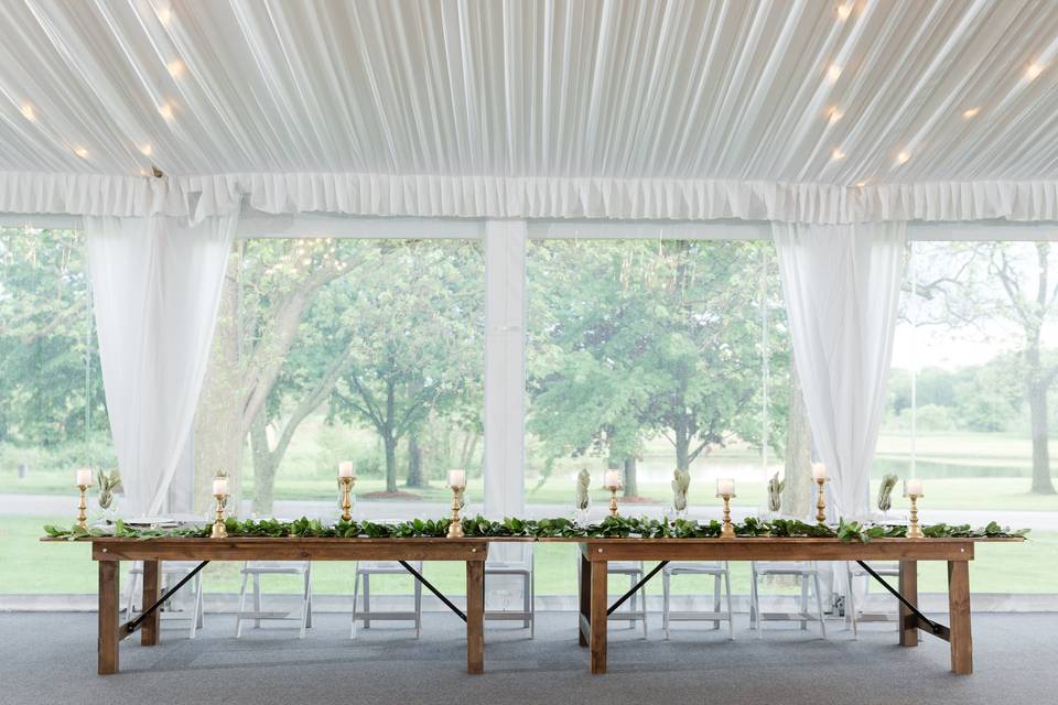 Woodside Pavilion - head table