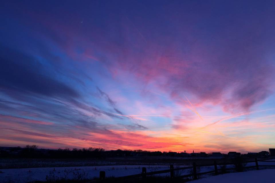 Sunset from the pavilion