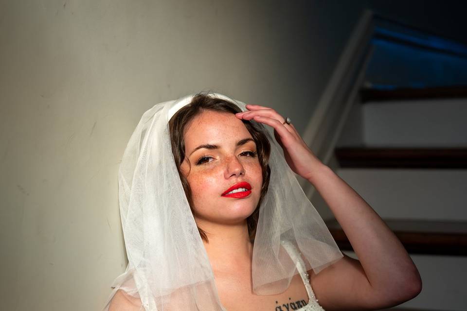 Dramatic Bridal Moment
