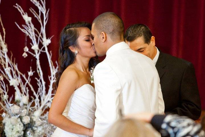 Black & White Snow Wedding