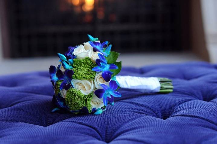 Blue and Green Apple Wedding
